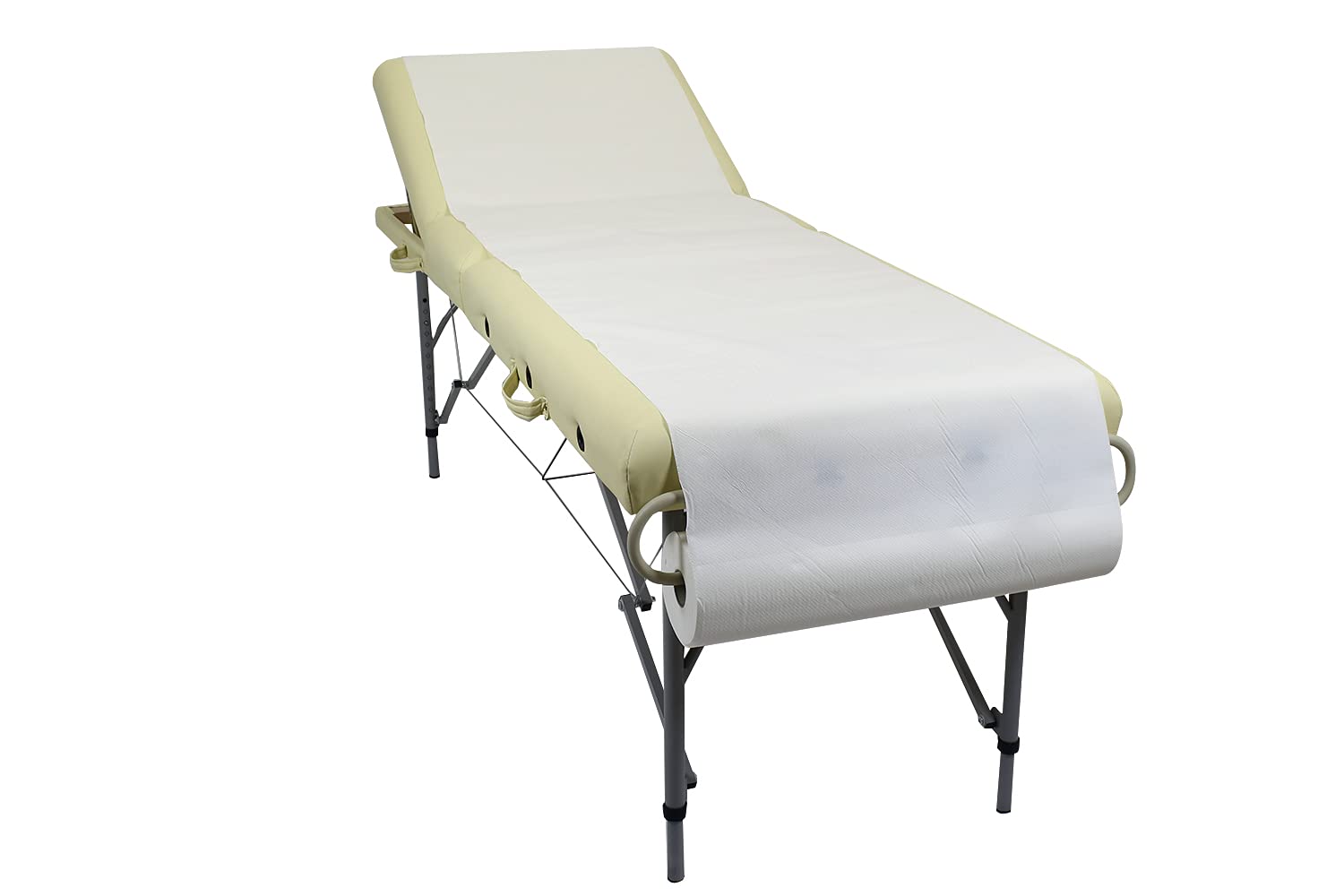 Mira Portarotolo estetica per lettino da massaggio in alluminio regolabile da 60/80cm colore nero