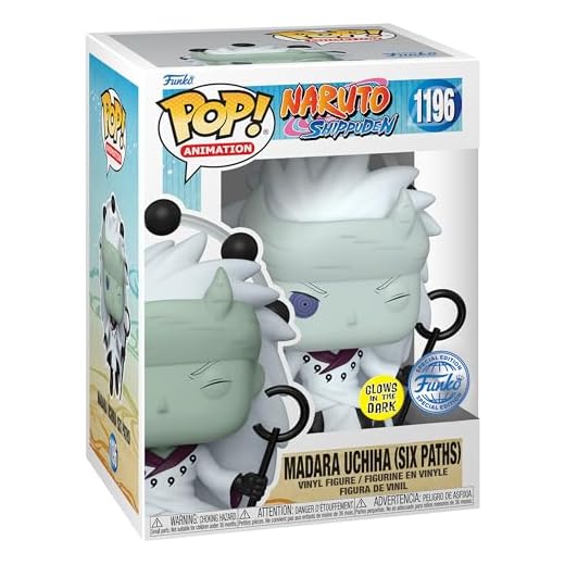 Funko Pop Animación: Naruto Shippuden - Madara Uchiha (Sage of Six Paths) (Glows in The Dark) (edición Especial) #1196 Figura de Vinilo