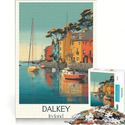 Rompecabezas de 1000 piezas con póster de Irlanda, juego de mesa de 38x52cm para interacción familiar