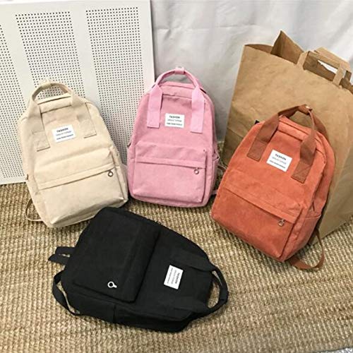 Mochila escolar cómoda de pana para aliviar la carga de libros 3
