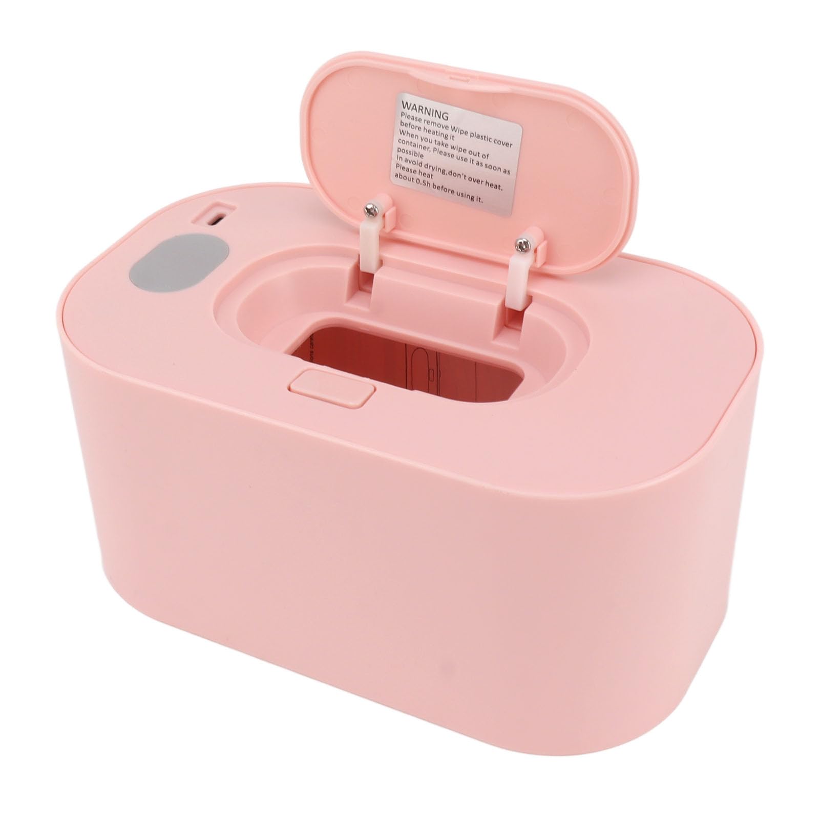 Wet Wipe Dispenser, Constant Temperature Large Capacity Wipe Warmer Versatile for Diaper (Pink)