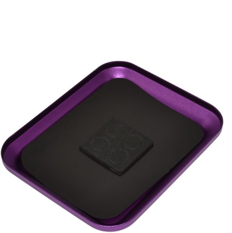 Aluminium Alloy Magnetic Screw The Tray wiht Magnetic for RC Crawler Car Boat Drone Quadcopter Model Cell Phone Repair Tool (Purple)