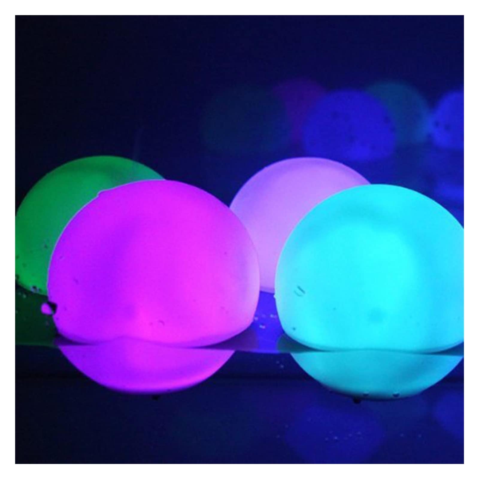4 szt. 40cm zdalne pływające oświetlenie basenowe LED ogrodowa kula świetlna kolory zewnętrzne wodoodporna lampa trawnikowa zabawka basenowa pływać dekoracje weselne Tworzenie Atmosfery