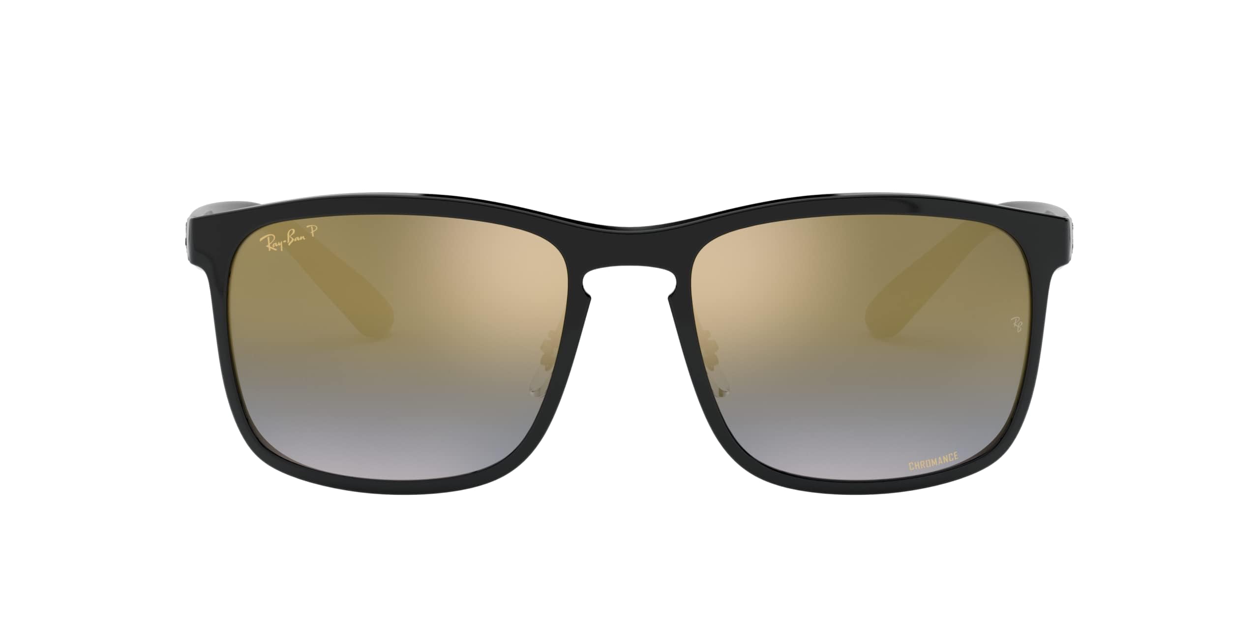 Ray-Ban RB4264, Black Polarized Sunglasses Blue & Gold Polarized lenses, Mojo Glasses