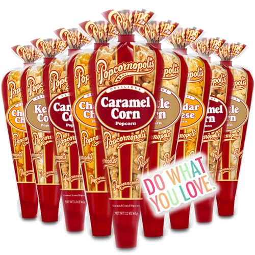 Popcornopolis Gourmet Popcorn Mini cone 15 pack - Classic Includi...