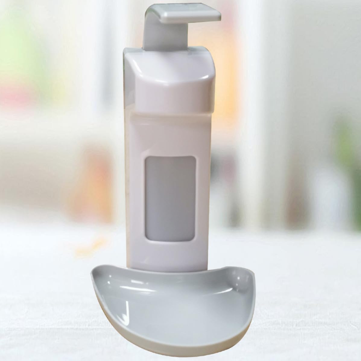 ibasenice Dispensador de Jabón Líquido Manual de 500ml y 1000ml de Acero Inoxidable y Abs, Montado en Pared, Diseño Moderno para Uso en Hospital y Oficina