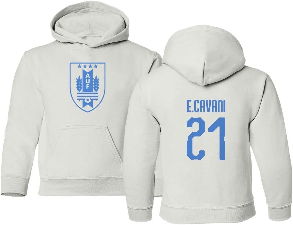 Soccer 2021 Uruguay #21 Edinson CAVANI South American Cup Youth Hooded Sweatshirt