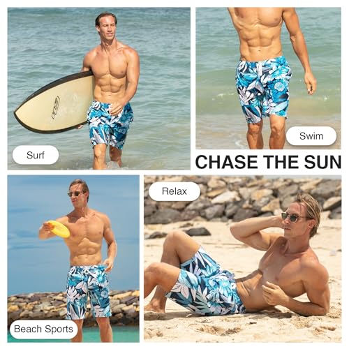 Image of Kanu Surf Men's Big Viper Extended Size Stripe Swim Trunk