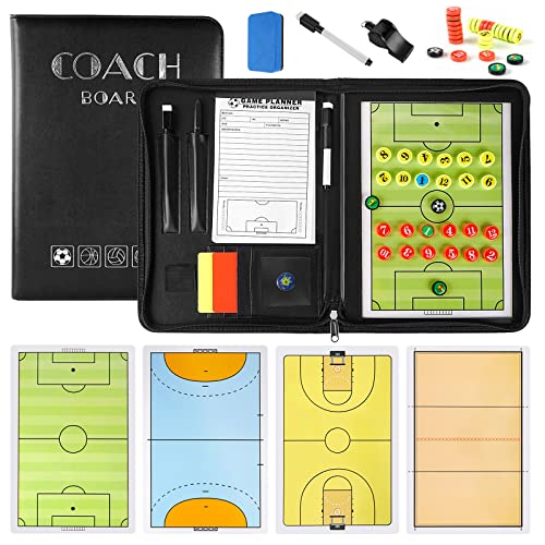 Kit entrainement football avec tableau tactique magnétique et accessoires de coach