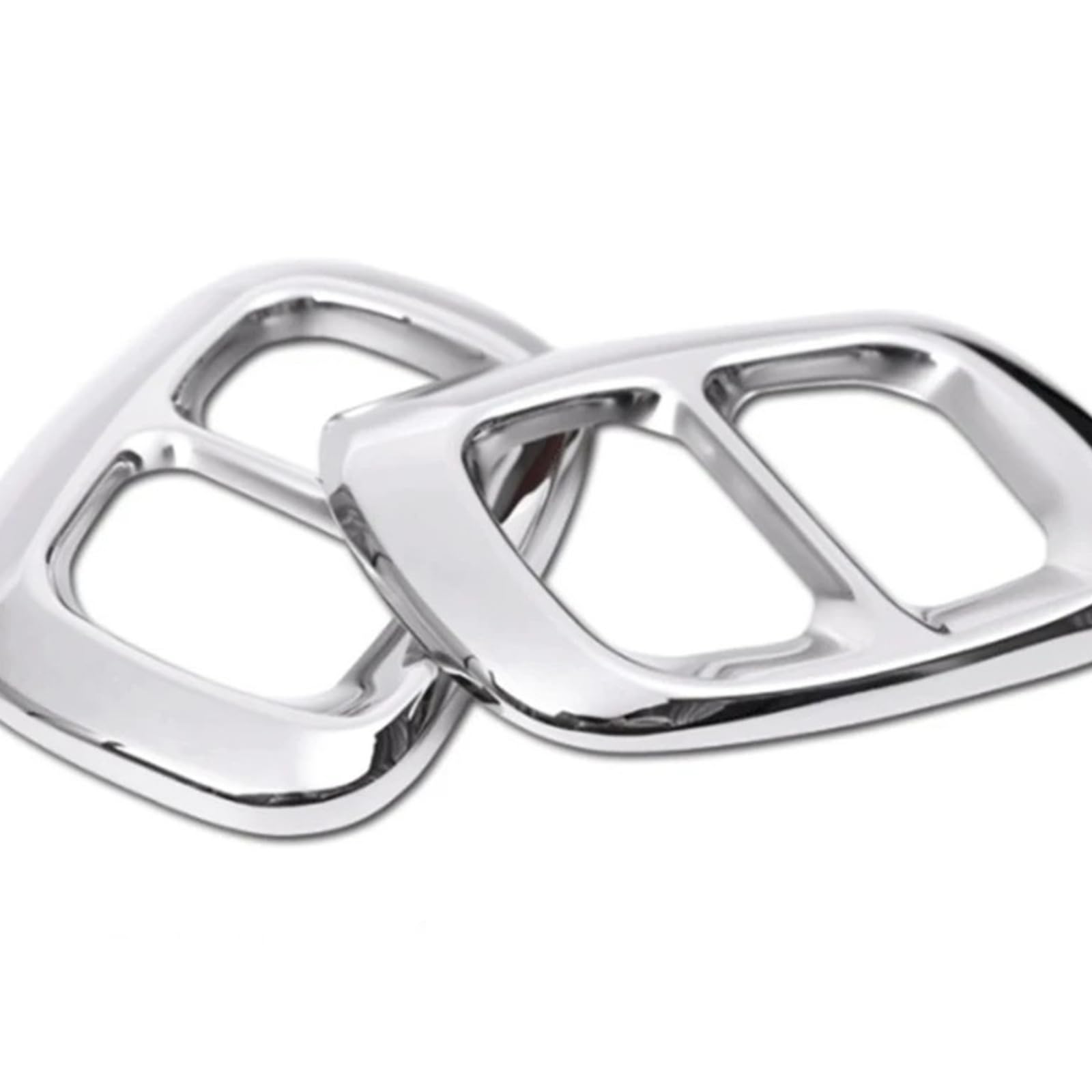 Embouts d'échappement Mercedes GLA X156 cache-silencieux argent - 4