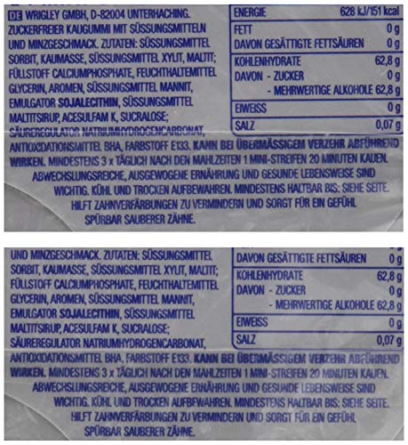 Extra Kaugummi | Professional White | Zuckerfrei | 15 Packungen (15 x 2 x 14 Mini-Streifen) - Image 6