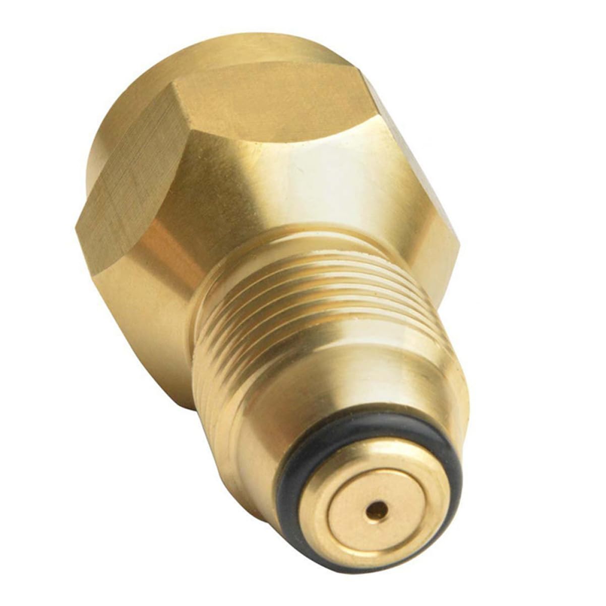 FUNOMOCYA Universal Gas Cylinder Adapter Fits Gas Tanks Safety Pressure Cut Off Made of Brass