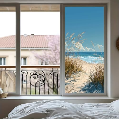 Película para ventana decorativa Seaside 39.37x17.51 in miniatura 6