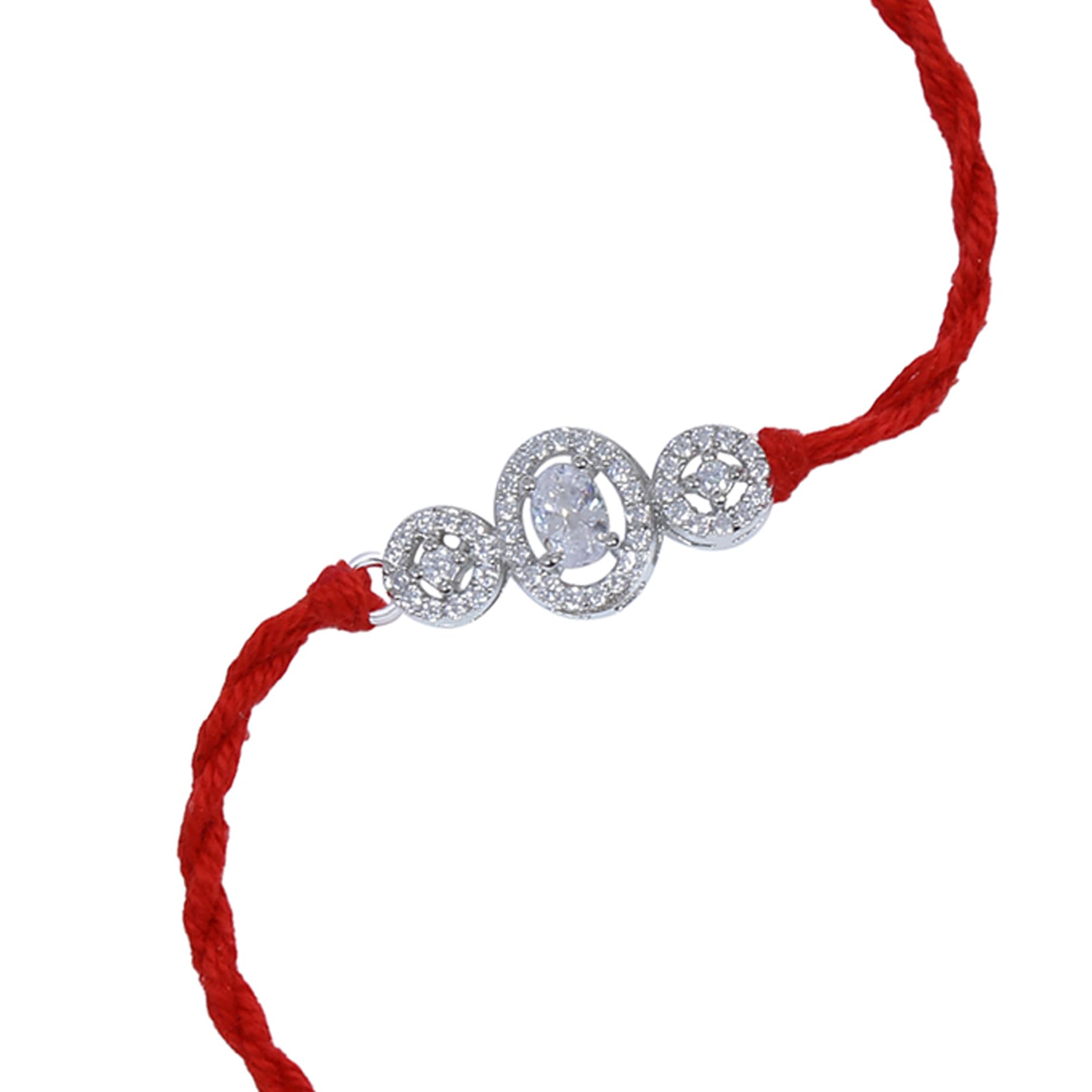Ananth Jewels Mens Cotton 92.5 Sterling Silver Rakhi Bracelet for Brother (Red) (B078GPVFCF) Amazon Price History, Amazon Price Tracker