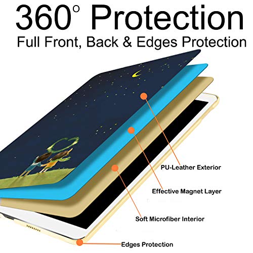 Image of DuraSafe Cases for iPad Pro 11 inch 2nd Gen Folio Case A2228 MY232HN /A MY252HN /A A2068 A2230 MXDC2HN /A MXDE2HN /A MXDD2HN /A MXDF2HN /A A2231 MY332HN /A MY342HN /A MXEW2HN /A MXEY2HN /A - Night Sky