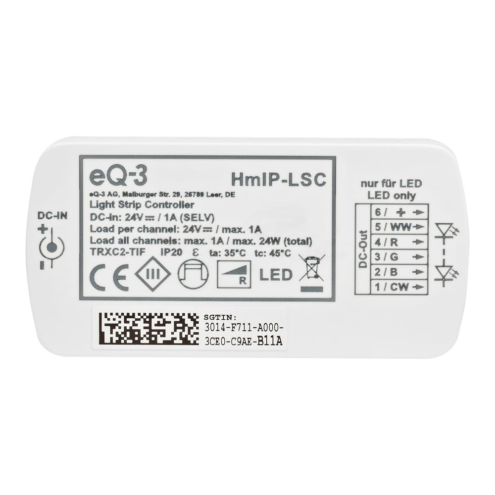 Homematic IP Smart Home Lightstrip Starter Set, 3m, indirekte Beleuchtung, Steuerung per App, Google Assistant und Alexa