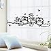 Produktbild jingyuu wandaufkleber dschungel wandaufkleber cool Dekorativer Wandaufkleber des entfernbaren Schlafzimmer wohnzimmerhintergrundes Fünf Eulen, die auf einer Niederlassung stehen1 pcs
