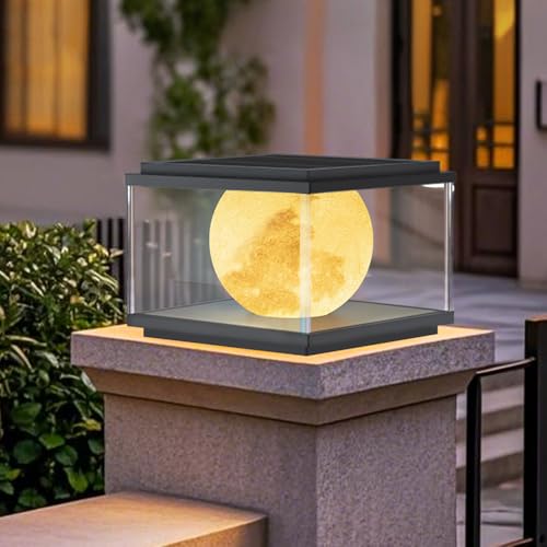 Farolas solares para exterior con carcasa impermeable para iluminar postes oscuros 3
