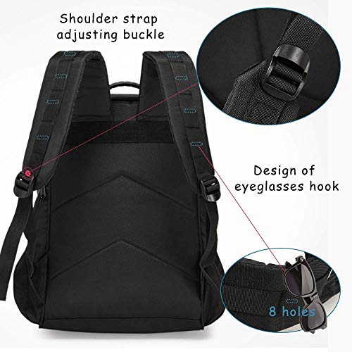 Owanvion Youth Soccer Backpack-Sports Bag For Soccer,Basketball,Volleyball & Football With Reflective Strips And Ball Compartment Lightweight,Water-Resistant Ideal For Training And Matches,Black #TOP2