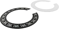 Vista 5 de E-outstanding 2 calcomanías autoadhesivas para guitarra con incrustaciones de roseta, para repuesto de piezas de guitarra clásica, 39 pulgadas