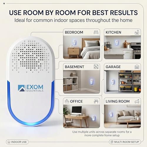Image of QUA-D30, Pest Repeller Wall Plug-in Most Effective Than Repellents - Get Rid of - Rodents, Squirrels, Mice, Rats, Bats, Roaches, Ants, Spiders, Bed Bugs, Мosquito, Insects (4 Pack)