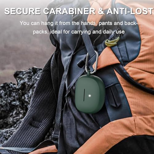 Image of Silicone Cover Compatible with Bose Ultra Open Earbuds Case Cover, Compatible with Bose Earbuds case Cover, Shockproof Protective Pouch (Dark Green)