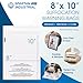 Spartan Industrial - 8” X 10” (200 Count) Self Seal Clear Poly Bags with Suffocation Warning for Packaging, Clothing, and Fulfillment - Permanent Adhesive