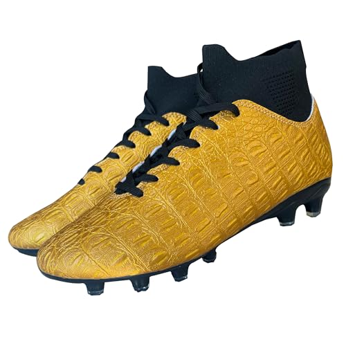 Soccer Cleats High-Top Outdoor Non-Slip Football Shoes Protection Lightweight for Firm Ground Training Breathable Fit (Size 6-13)2