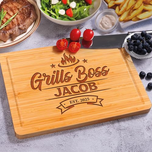 Tabla de cortar personalizada de madera rectangular miniatura 7