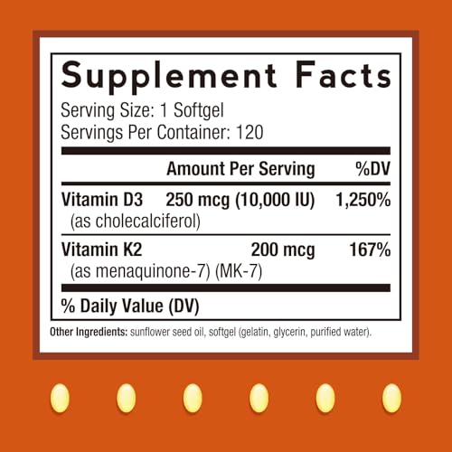 Doctor's Recipes Vitamin D3 K2 Softgels