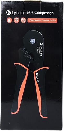 Miniatura 11 de Herramienta de crimpado de virola hexagonal AWG28-5 (0.08-16 mm), herramienta de prensado de virola de alambre Lytool Alicates autoajustables para