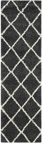 Image of Shaggy Floor Carpets for Living Room, Elegant Bed Side Runner, Modern Carpets for Bedroom, Guest Room Carpet, (1.5x4 Feet, Grey Box)