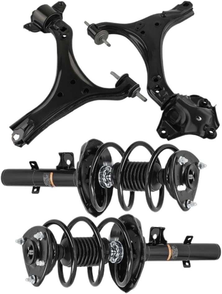 Front Suspension Kit with Control Arms Sway Bar Shock Absorber and Strut Assembly Compatible with Accord 3.5L V6 2013-2017