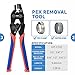 iCrimp PEX Crimping Tool Set for Copper Crimp Ring and PEX Cinch Clamp, Crimping and Removing PEX Crimp Fittings 1/2'', 3/4'', 1'', 7 Pieces