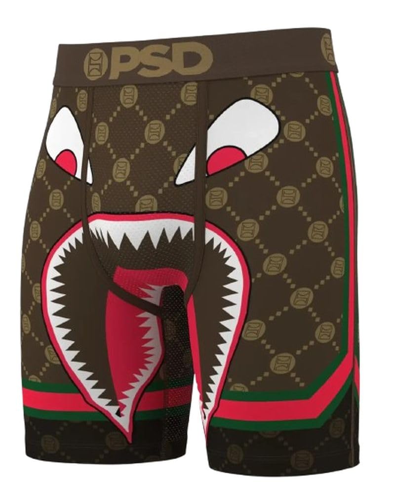 PSD | Pack 3 Lux LOOT | Ropa Interior De Hombre De Colores Marron, Verde y Negro | Calzoncillos De Hombre con Cintura Elástica 7 Pulgadas