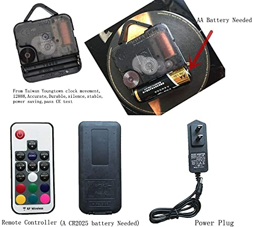 Vinyl Wall Clock Wall Clock Kids Room Gift Idea Characters Nursery Art Decor 12” Lp Record Clock Led Night Light Lamp #TOP4