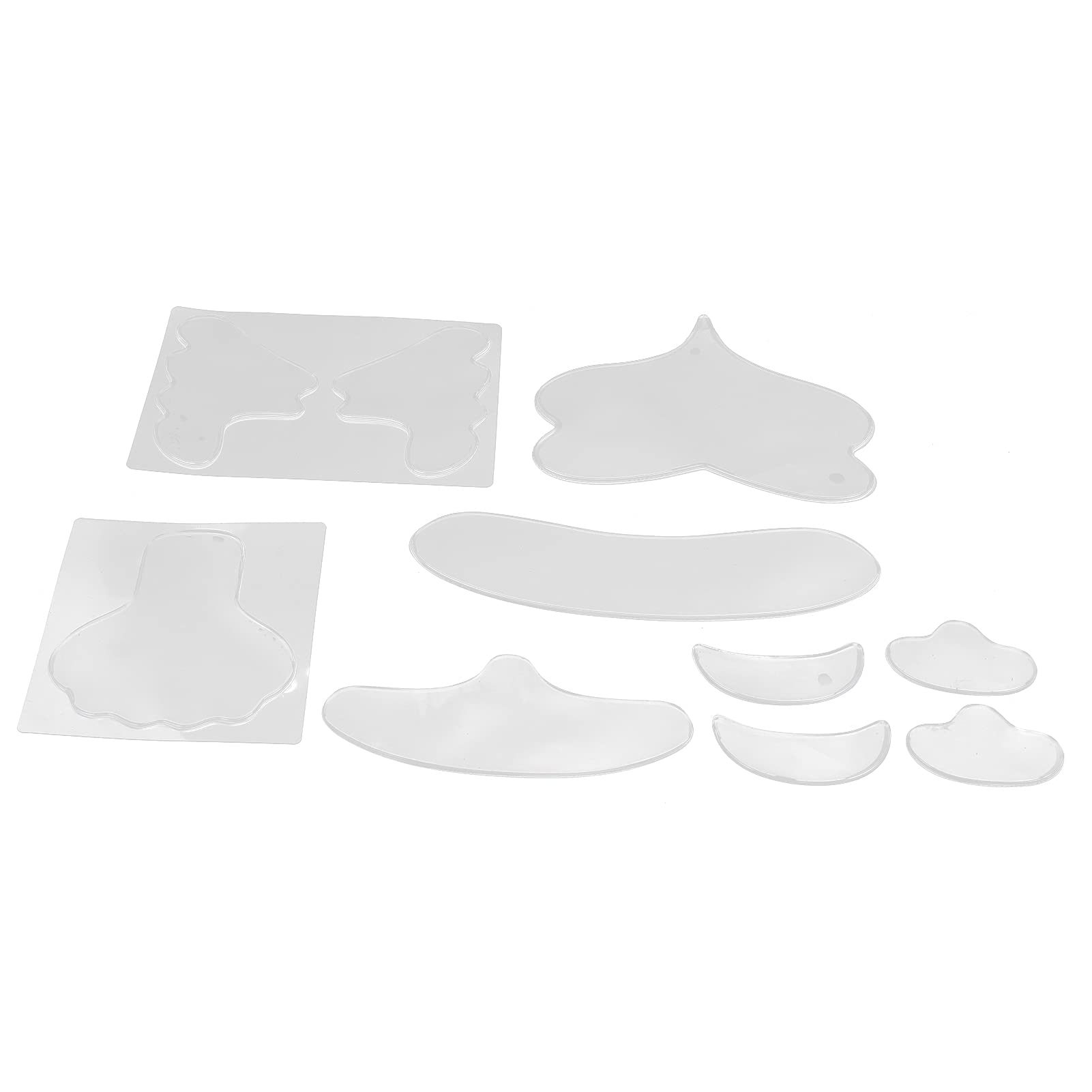 Anti Wrinkle Chest Pads, Chest Wrinkle Pads Washable Silicone 10pcs for Wrinkle Remover Treatment for Skin Lines Prevention for Woman