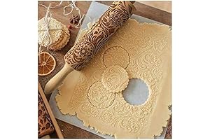 Embossed 3D Rolling Pin Snowflake