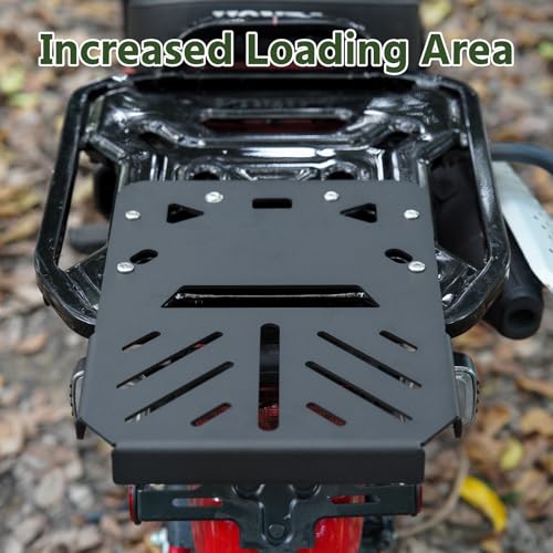 TECTEK Trail 125 Motorcycle Rear Rack for CT125 Hunter Cub (JA55/JA65) 2020-2024 Luggage Rack Extended Rear Tail Storage Cargo Rack Trail 125 CT125 125cc Street Mini Motorcycles Accessories