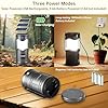 Lichamp 4-Pack Solar Camping Lantern, USB Rechargeable LED Lanterns Battery Powered Pop Up Flashlight Lamps with Three Modes Power for Power Outages Hurricane Supplies Emergency Indoor & Outdoor #1