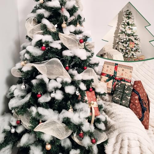 Image of BUTUZE Polyester Fiber, Clouds for Room Ceiling, Cotton Clouds, 400g /14oz - Fake Snow Decoration, Artificial Snow, Cloud Decor, Polyfill Stuffing Fiber Fill