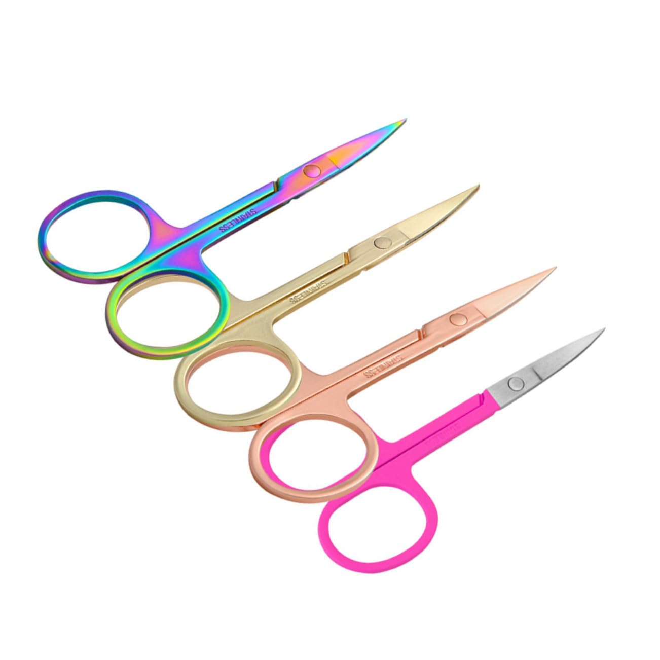FOYTOKI Nose Hair Clippers for Women Stainless Steel Nose Hair Trimmer Eyebrow Shaping Tools