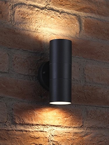 Applique murale noir au design épuré en acier inoxydable de qualité