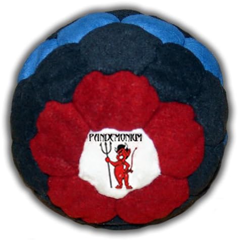 Footbag Nico Bolas 42 Panels Hacky Sack pro Bag 100% Iron Filled weigthed at 60g