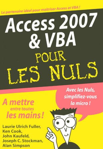 Télécharger ACCESS 2007 VBA MEGAPOCHE PDF Ebook En Ligne