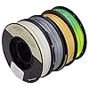 PLA 1,75 mm 4 x 250 g Gold/Silber/Nachtleuchtend/Temperaturänderung – Filament-Set für 3D-Drucker – FrontierFila