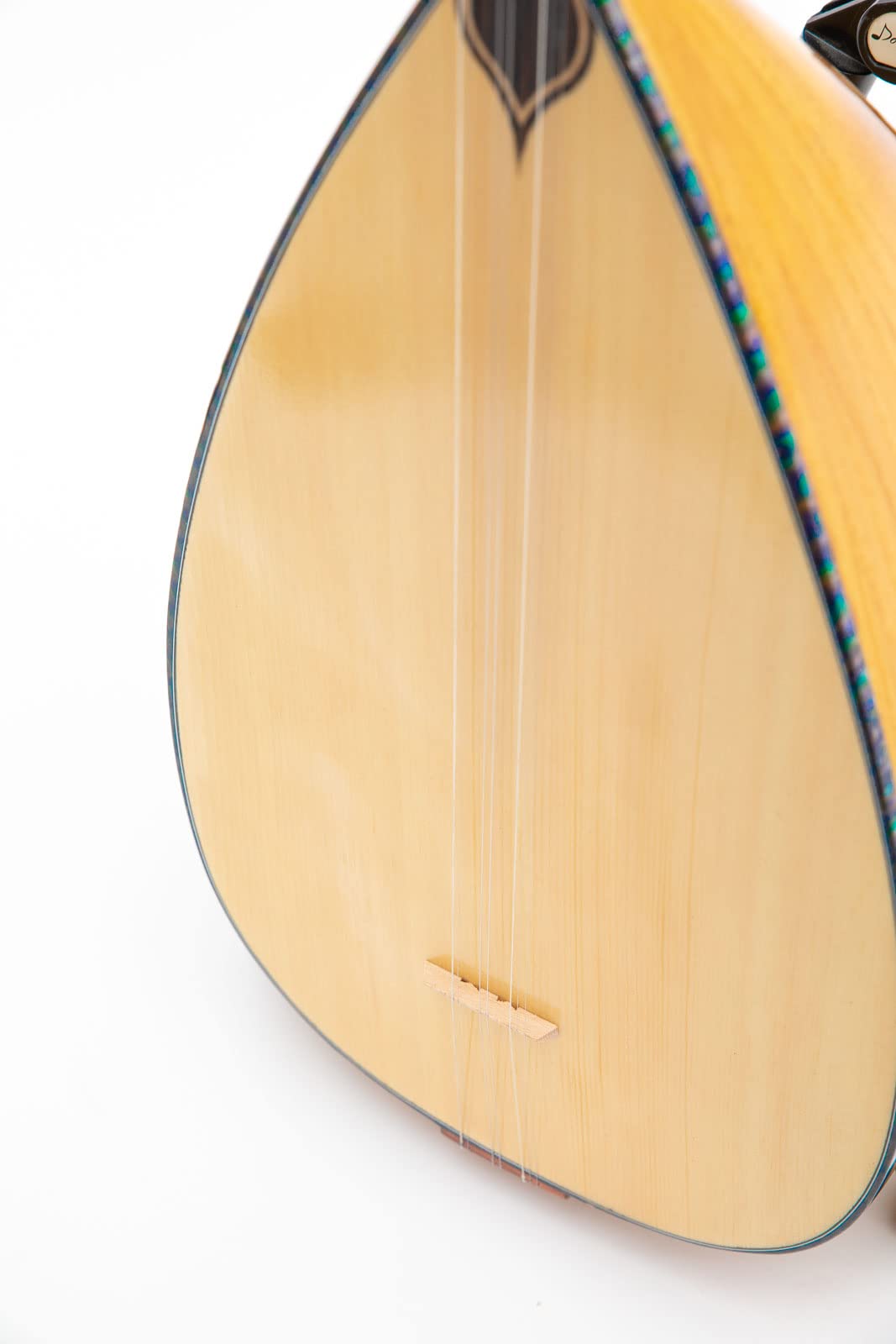 Saz Baglama court turc en bois de mûrier fait main + accessoires
