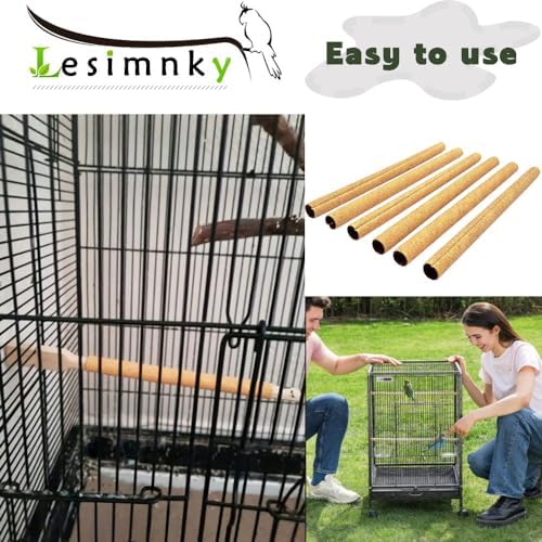 30PCS Birds Perch Covers, Sand Perch for Bird Cage Platform Accessories Bird Perch Covers Sandpaper Sand Perch Covers for Parakeets Canaries Finches & Small Birds - 4