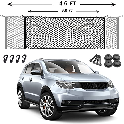 Envelope Style Adjustable Cargo Nets Bed for Truck SUV Automotive Cargo Netting Nylon Rear Trunk Elastic Heavy Duty for SUV, Trunk