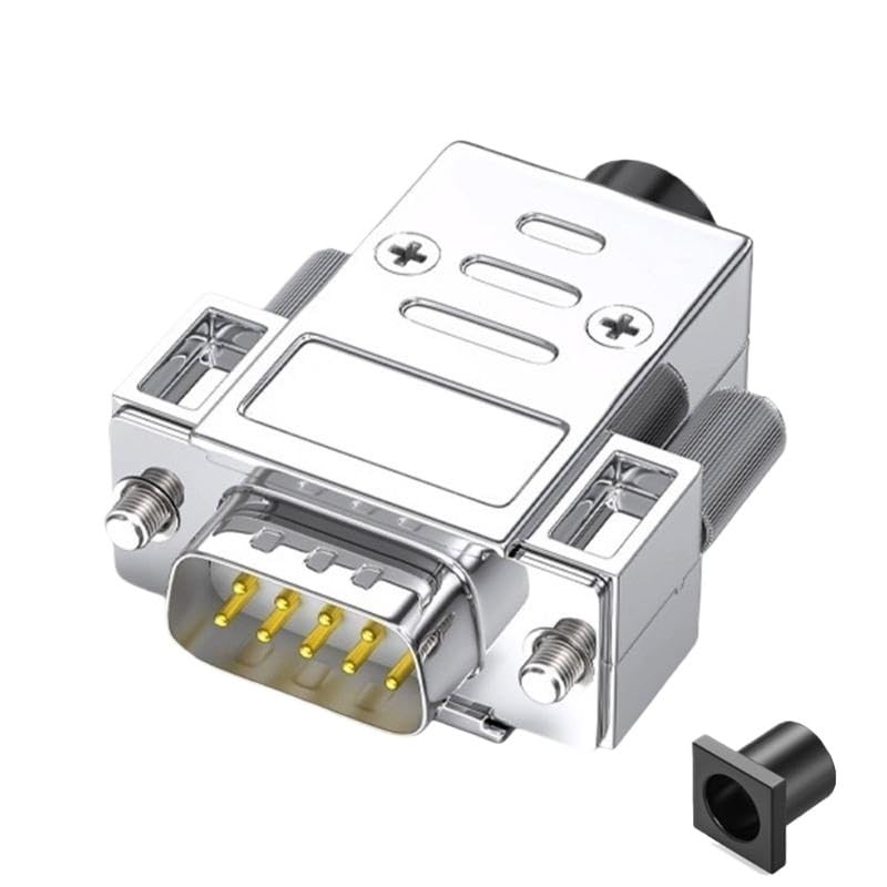 DB9 Male Female Soldering Connector 9Pin RS232/485 Serial Port Adapter Industrial(Male Head)